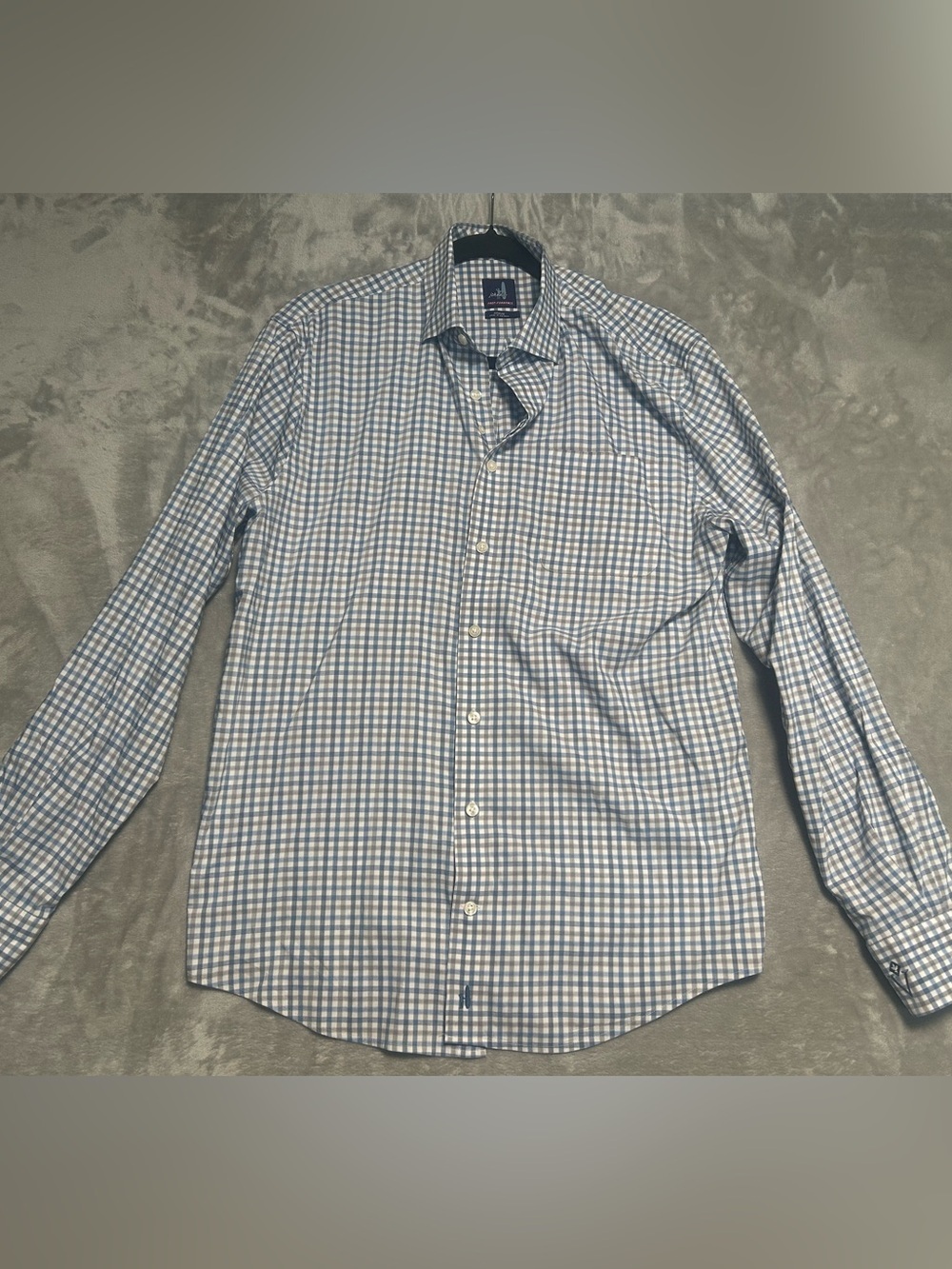Johnnie-O Prep-Formance Button Down Shirt Men’s Medium Blue Plaid